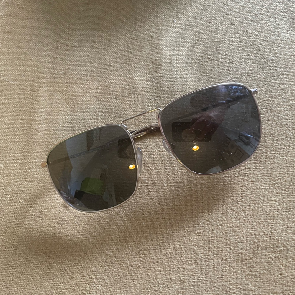 Prada Black and Silver Sunglasses